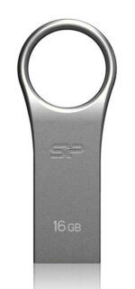 SILICON POWER USB Flash Drive Firma F80, 16GB, USB 2.0, ασημί - 4712702627688