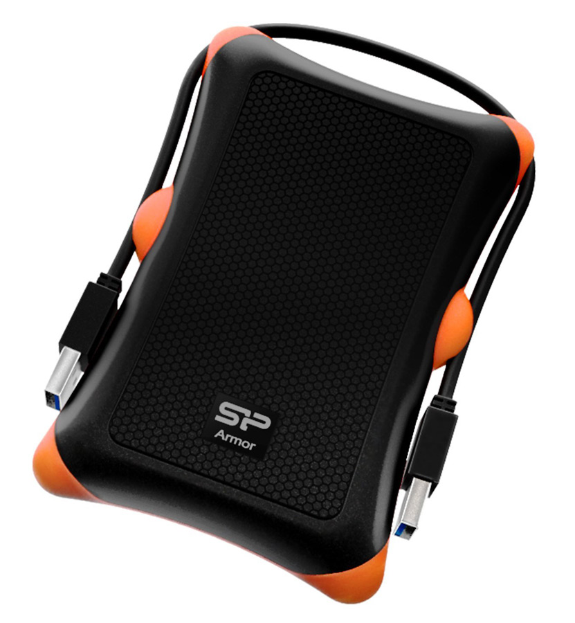 SP020TBPHDA30S3K SILICON POWER εξωτερικός HDD Armor A30, 2TB, USB 3.2, μαύρος - 4712702635539 - Image 1