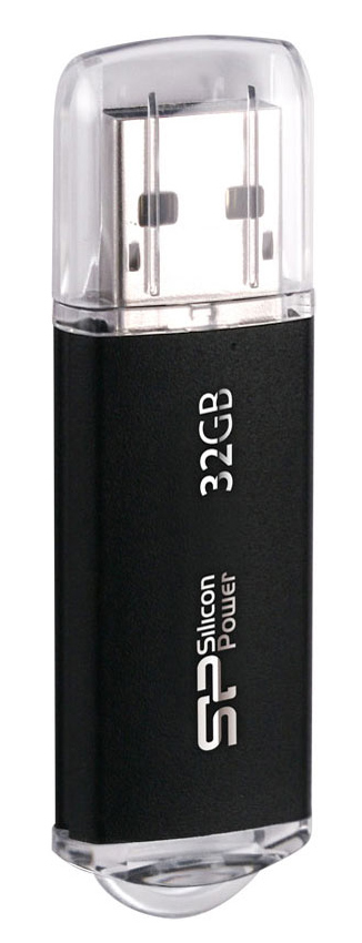 SP032GBUF2M01V1K SILICON POWER USB Flash Drive Ultima II-I, 32GB, USB 2.0, μαύρο - 4712702613155 - Image 1