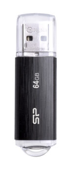 SILICON POWER USB Flash Drive Ultima U02, 64GB, USB 2.0, μαύρο - 4712702646436