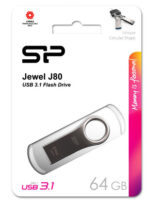 SILICON POWER USB Flash Drive Jewel 80, 64GB, USB 3.2, ασημί - 4712702638165 - Image 2