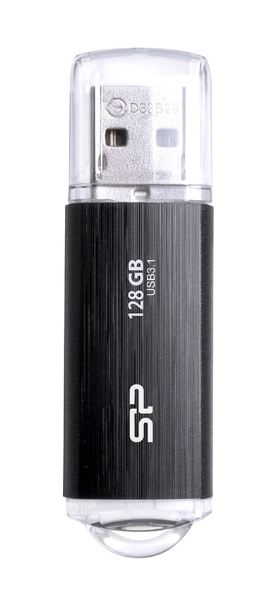 SP128GBUF3B02V1K SILICON POWER USB Flash Drive Blaze B02, 128GB, USB 3.2, μαύρο - 4712702646481 - Image 1