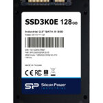 SILICON POWER industrial 2.5" SATA III SSD SSD3K0E, 128GB, 540/520MBps, 3D TLC, -20~75 °C - 5210131138649
