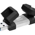 SILICON POWER USB Flash Drive C51, USB/USB-C, 256GB, 200MBps, ασημί - 4713436155584
