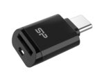SILICON POWER card reader C200 για micro SD, USB-C, USB 3.2, 180/165MBps, μαύρο - 4713436159674