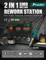 PROSKIT σταθμός συγκόλλησης SS-989B, κολλητήρι/air gun, 700W, 200-480 °C - 4710810409936 - Image 2