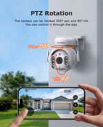 SECTEC smart κάμερα ST-515C-3MTY, 3MP, WiFi, SD, PTZ, IP65 - 5210131106525 - Image 2