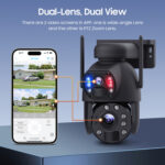 SECTEC smart ηλιακή κάμερα ST-598-6M-4G-20W-EU, 3MP dual lens, 20x zoom, 4G, SD, PTZ - 5210131106532 - Image 2
