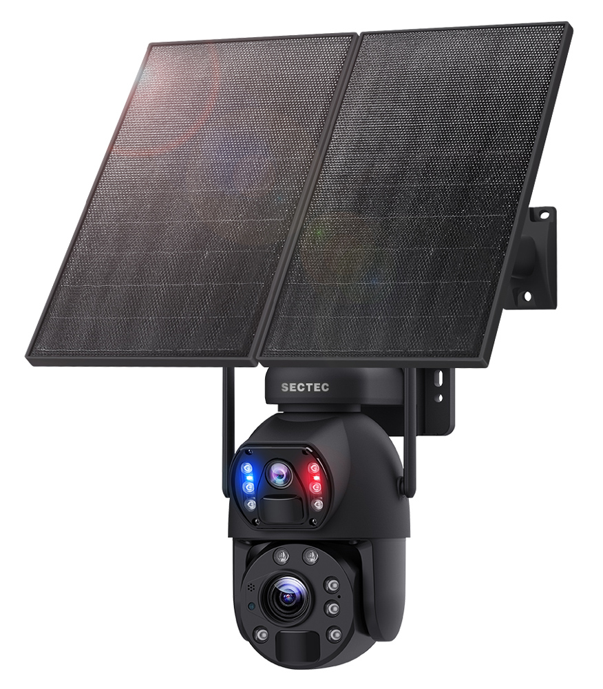 ST-598-6M-4G-20W-EU SECTEC smart ηλιακή κάμερα ST-598-6M-4G-20W-EU, 3MP dual lens, 20x zoom, 4G, SD, PTZ - 5210131106532 - Image 1