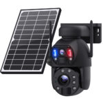 SECTEC smart ηλιακή κάμερα ST-5986M, 3MP dual lens, 20x zoom, WiFi, SD, PTZ - 5210131096420