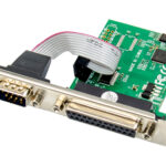 POWERTECH κάρτα επέκτασης PCIe σε serial + parallel ST329, AS99100 - 5210131044537