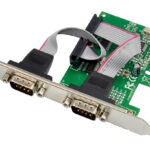 POWERTECH κάρτα επέκτασης PCIe σε 2x RS232 ST37, 115.2Kbps - 5210131089040