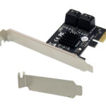 POWERTECH κάρτα επέκτασης PCIe σε 4x SATA III ST561, 6Gbps, 95x69mm - 5210131116593