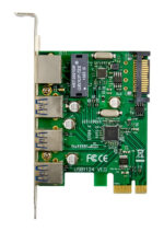 POWERTECH κάρτα επέκτασης PCIe σε USB 3.0 & GbE LAN ST642, VL805&RTL8153 - 5210131057001 - Image 2