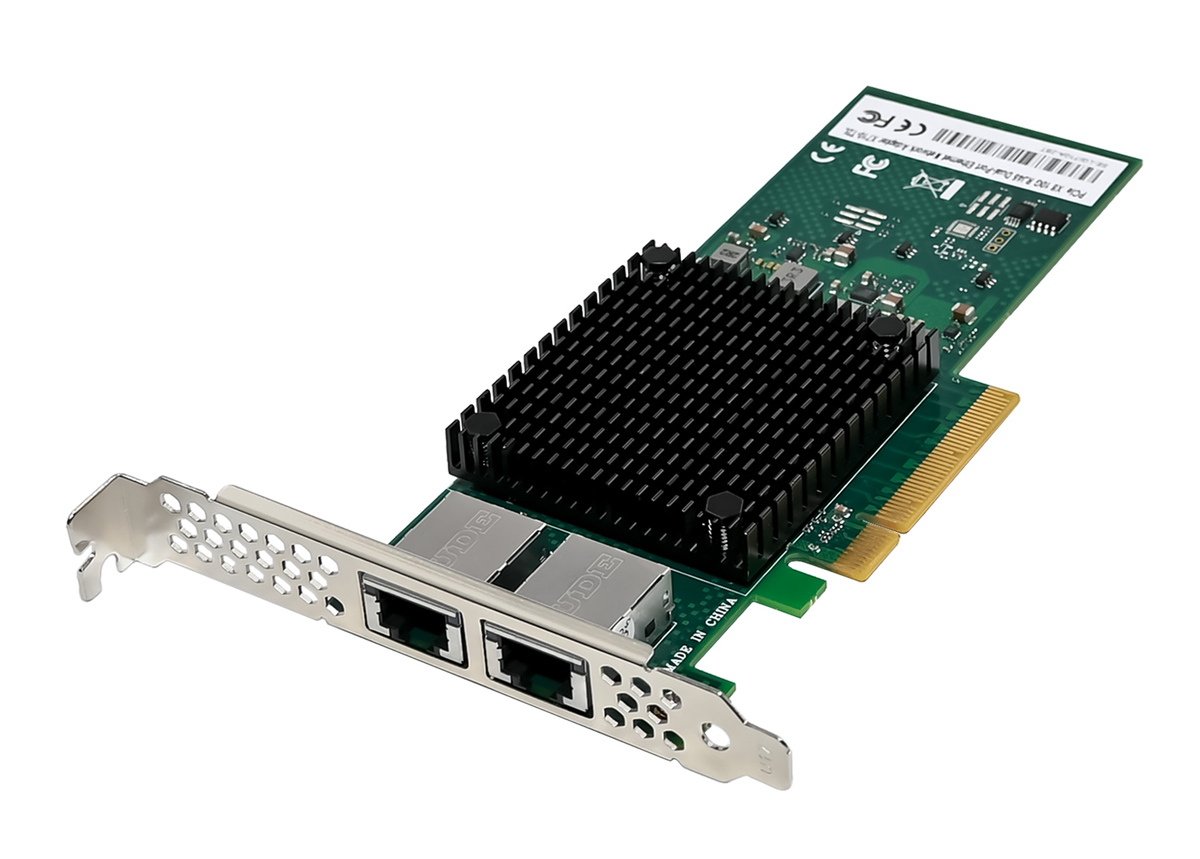 ST7323 POWERTECH κάρτα επέκτασης PCIe σε 2x RJ45 ST7323, Intel X710-AT2, 10GbE - 5210131089071 - Image 1