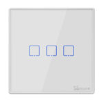 SONOFF smart διακόπτης T2EU3C-RF 433MHz, αφής, τριπλός, λευκός - 6920075776270