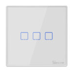 SONOFF smart διακόπτης T2EU3C-RF 433MHz, αφής, τριπλός, λευκός - 6920075776270