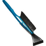 TOM PAR βούρτσα με ξύστρα πάγου D55, 55cm, μπλε-μαύρη - 5904720094064