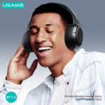 USAMS headphones YG23, ασύρματα & ενσύρματα, Φ40mm, 300mAh, μαύρα - 6958444910246 - Image 2