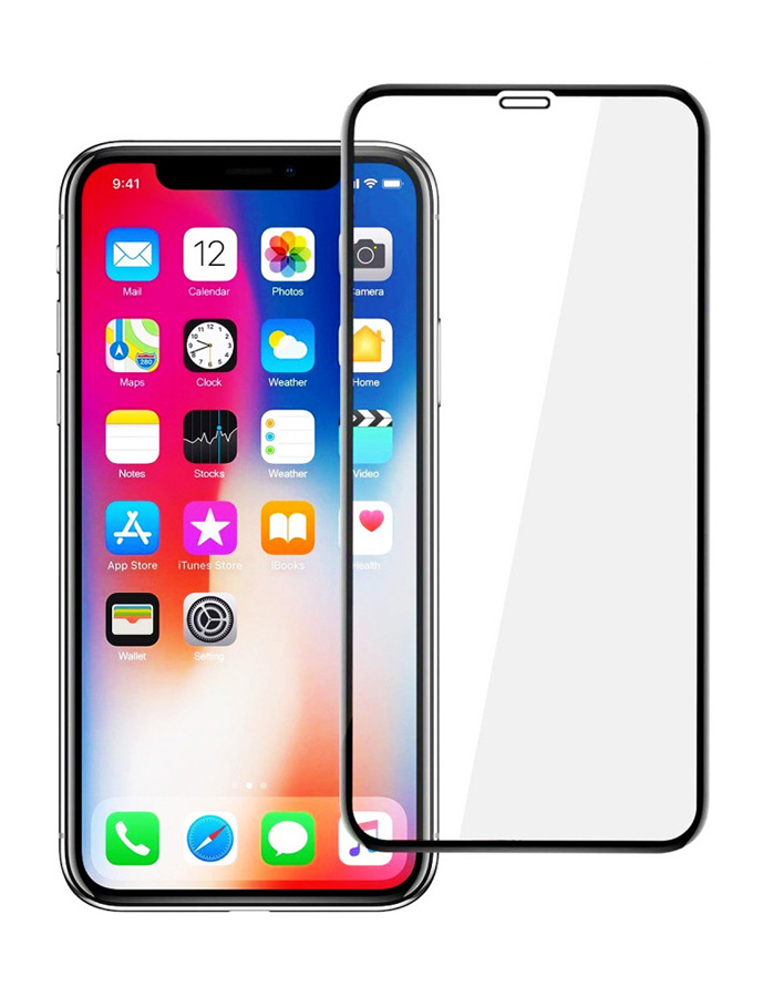 TGC-0240 POWERTECH Tempered Glass 5D Full Glue για iPhone XS Max, Black - 5210131005767 - Image 1