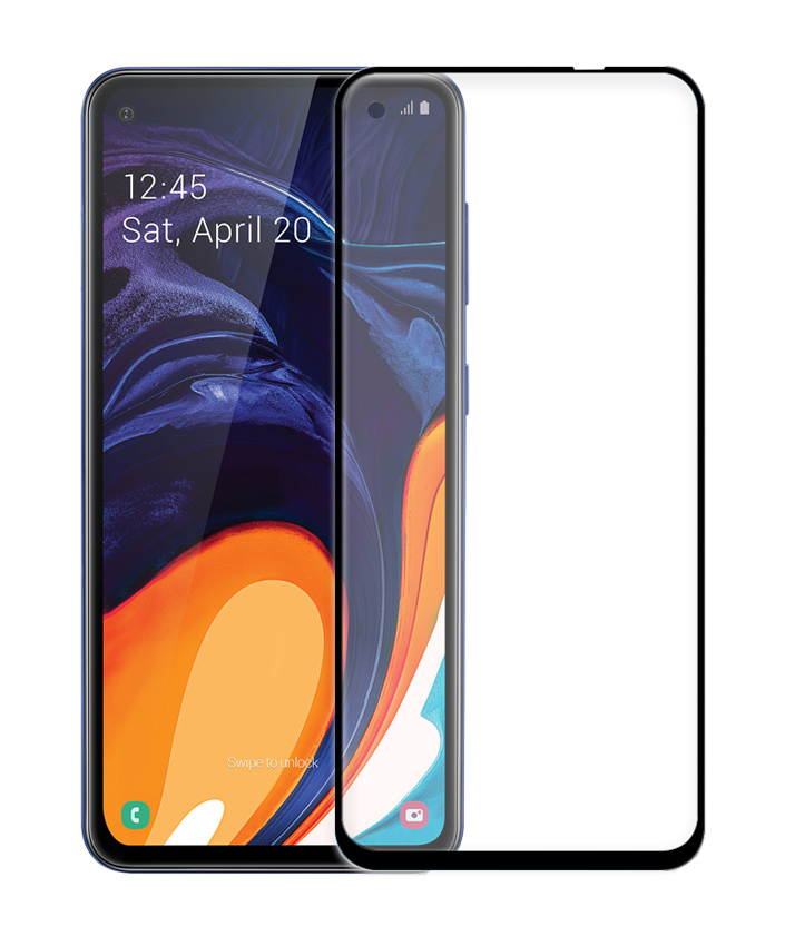 TGC-0332 POWERTECH Tempered Glass 5D Full Glue, Samsung A60 2019, μαύρο - 5210131008553 - Image 1