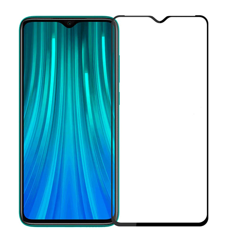 TGC-0363 POWERTECH Tempered Glass 5D, Full Glue, Xiaomi Redmi Note 8, μαύρο - 5210131010181 - Image 1