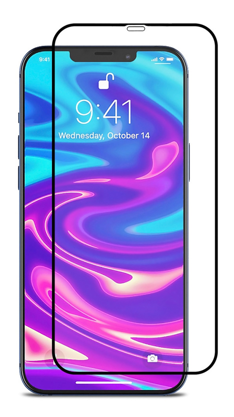 TGC-0449 POWERTECH Tempered Glass 5D, full glue, iPhone 12 mini, μαύρο - 5210131031667 - Image 1