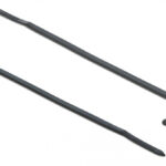 POWERTECH δεματικά καλωδίων TIES-033 με ετικέτα, 100x2.5mm, μαύρα, 25τμχ - 5210131043134