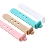 POWERTECH δεματικά καλωδίων TIES-077, 6.5x1cm, πολύχρωμα, 4τμχ - 5210131093214