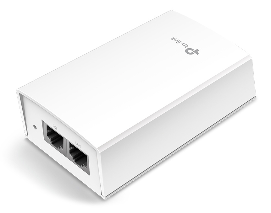 TL-POE4824G TP-LINK Gigabit PoE Adapter TL-POE4824G, 48V 24W, power cable, Ver. 1.0 - 6935364082604 - Image 1