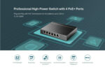 TP-LINK desktop switch TL-SF1006P, 6-Port 10/100Mbps, 4x PoE+, Ver. 1.0 - 6935364030933 - Image 2