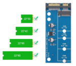 POWERTECH Converter SATA 22pin σε M.2 SSD TOOL-0019, 2230/2242/2260/2280 - 5210131014073 - Image 2