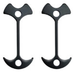 POWERTECH πασαλάκια σκηνής για ξύλινο δάπεδο TOOL-0071, μαύρο, 4τμχ - 5210131040829