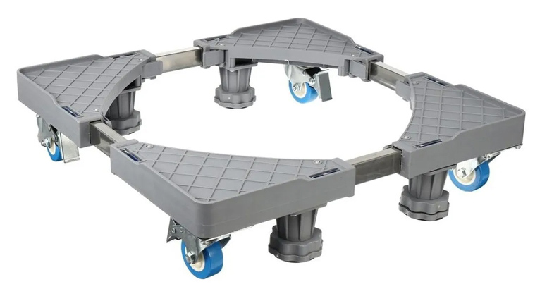 TOOL-0072 Βάση λευκών συσκευών TOOL-0072, με ρόδες, ρυθμιζόμενη, max 400kg, γκρι - 5210131042908 - Image 1