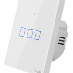SONOFF smart διακόπτης ΤΧ-T2EU3C, αφής, Wi-Fi, τριπλός, λευκός - 6920075727715