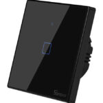 SONOFF smart διακόπτης ΤΧ-T3EU1C, αφής, Wi-Fi, μονός, μαύρος - 6920075726510