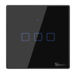SONOFF smart διακόπτης ΤΧ-T3EU3C, αφής, Wi-Fi, τριπλός, μαύρος - 6920075727319 - Image 2