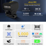 ULEFONE barcode scanner uScan RS1, ασύρματο 2.4G/Bluetooth, 1D/2D, μαύρο - 6937748734802 - Image 2