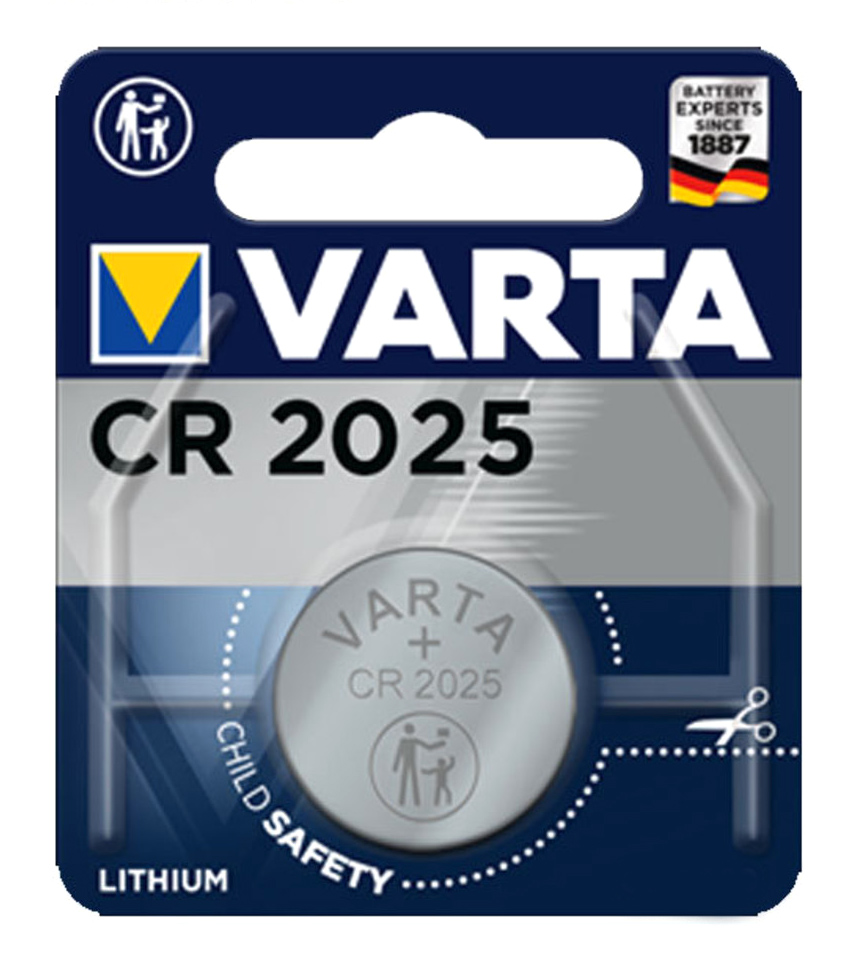 VCR2025 VARTA μπαταρία λιθίου CR2025, 3V, 1τμχ - 4008496276875 - Image 1
