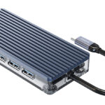 ORICO docking station WB-11P, 11 θυρών, USB-C σύνδεση, 100W PD, 4K, γκρι - 6954301172468