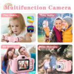 WOWKIDS παιδική φωτογραφική μηχανή C05 με 2" οθόνη, 8MP, ροζ - 5210131091197 - Image 2
