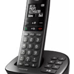 PHILIPS ασύρματο τηλέφωνο XL4951DS/34 ελληνικό μενού, τηλεφωνητής, μαύρο - 4895229121836