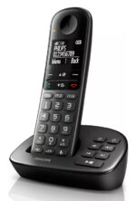 PHILIPS ασύρματο τηλέφωνο XL4951DS/34 ελληνικό μενού, τηλεφωνητής, μαύρο - 4895229121836