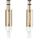 USAMS καλώδιο ήχου 3.5mm YP-01, AUX, 1m, λευκό - 6958444996882