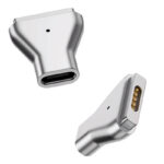 POWERTECH αντάπτορας τροφοδοσίας laptop YX-MS2, USB-C σε Magsafe 2, ασημί - 5210131079379