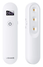USAMS UV Αποστειρωτής ultra mini US-ZB159,με οθόνη & μπαταρία, λευκός - 6958444919096