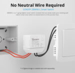 SONOFF smart διακόπτης ZBMINI-L, 1-gang, ZigBee 3.0, λευκός - 6920075777321 - Image 2