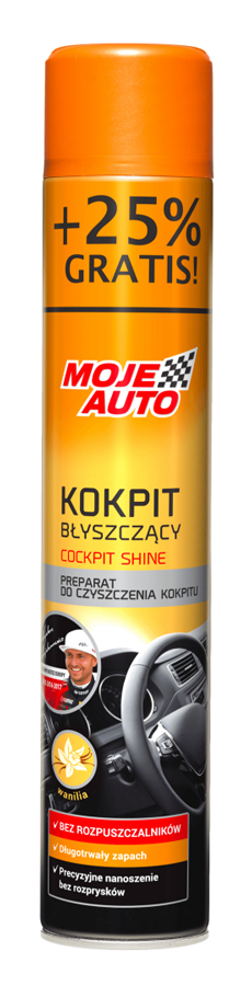 19-009E MOJE AUTO σπρέι γυαλίσματος πλαστικών αυτοκινήτου 19-009E, βανίλια, 750ml - 5905694001089 - Image 1