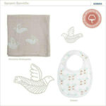 ΚΟΡΡΕΣ Korres Baby's First Walk Μουσελίνα Φασκιώματος 110x110cm και Σαλιάρα - Image 2