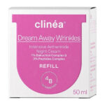 Clinea Dream Away Wrinkles Light Refill Αντιγηραντική Κρέμα Προσώπου Νυκτός με Υαλουρονικό Οξύ & Bakuchiol 50ml - Image 2